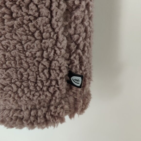 Sierra Designs Women's Vest Size L Mauve Taupe Fleece Warm Fall Casual Outerwear - Picture 3 of 9